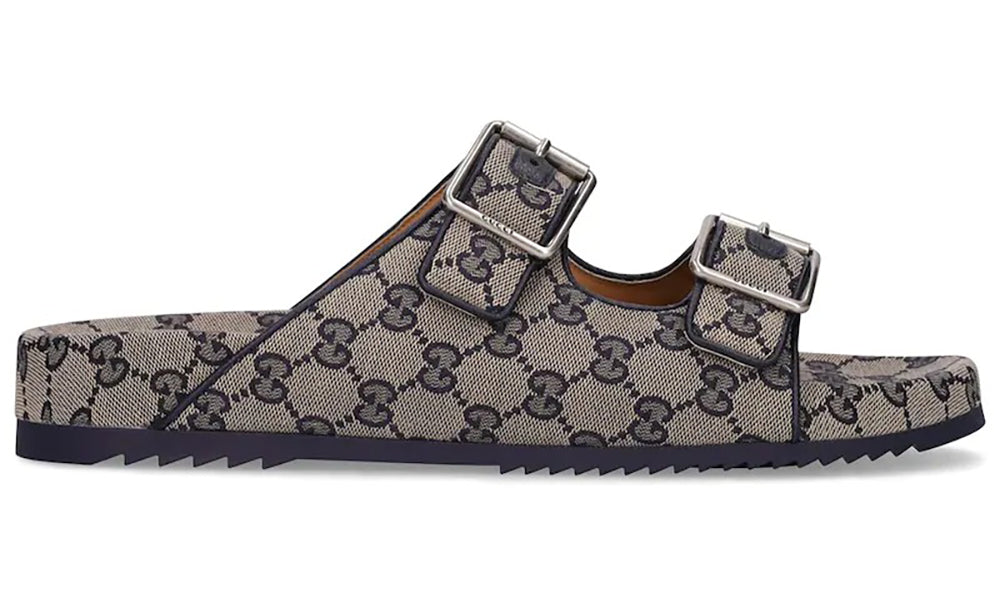 Gucci Gg Canvas Slide Sandals