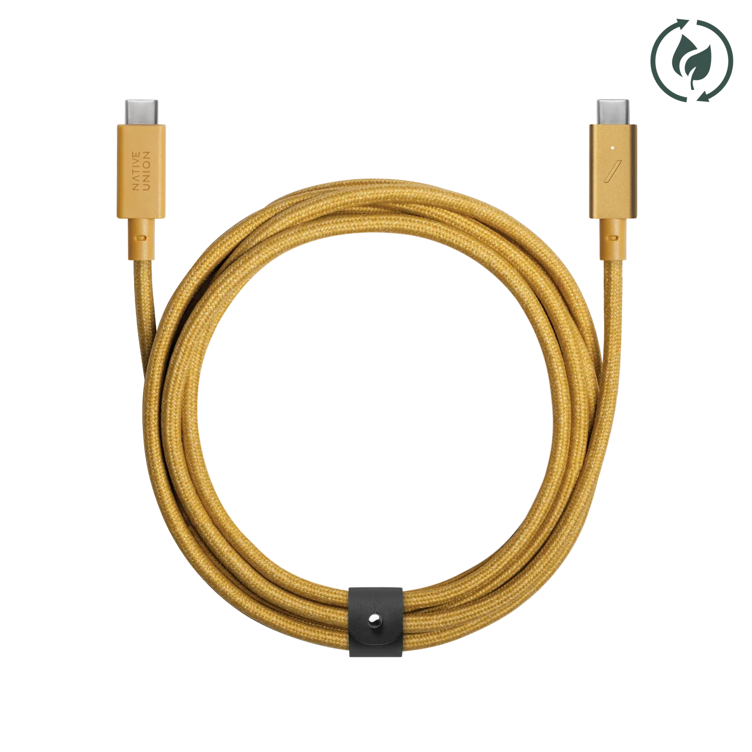 Native Union Belt Cable Ultra Strength USB-C to USB-C Cable 2.4 Meter - Kraft – Accessorio premium elegante