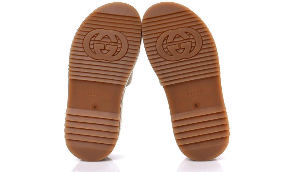 Gucci Platform Slide Sandal 'Jumbo GG - Beige Light Pink'