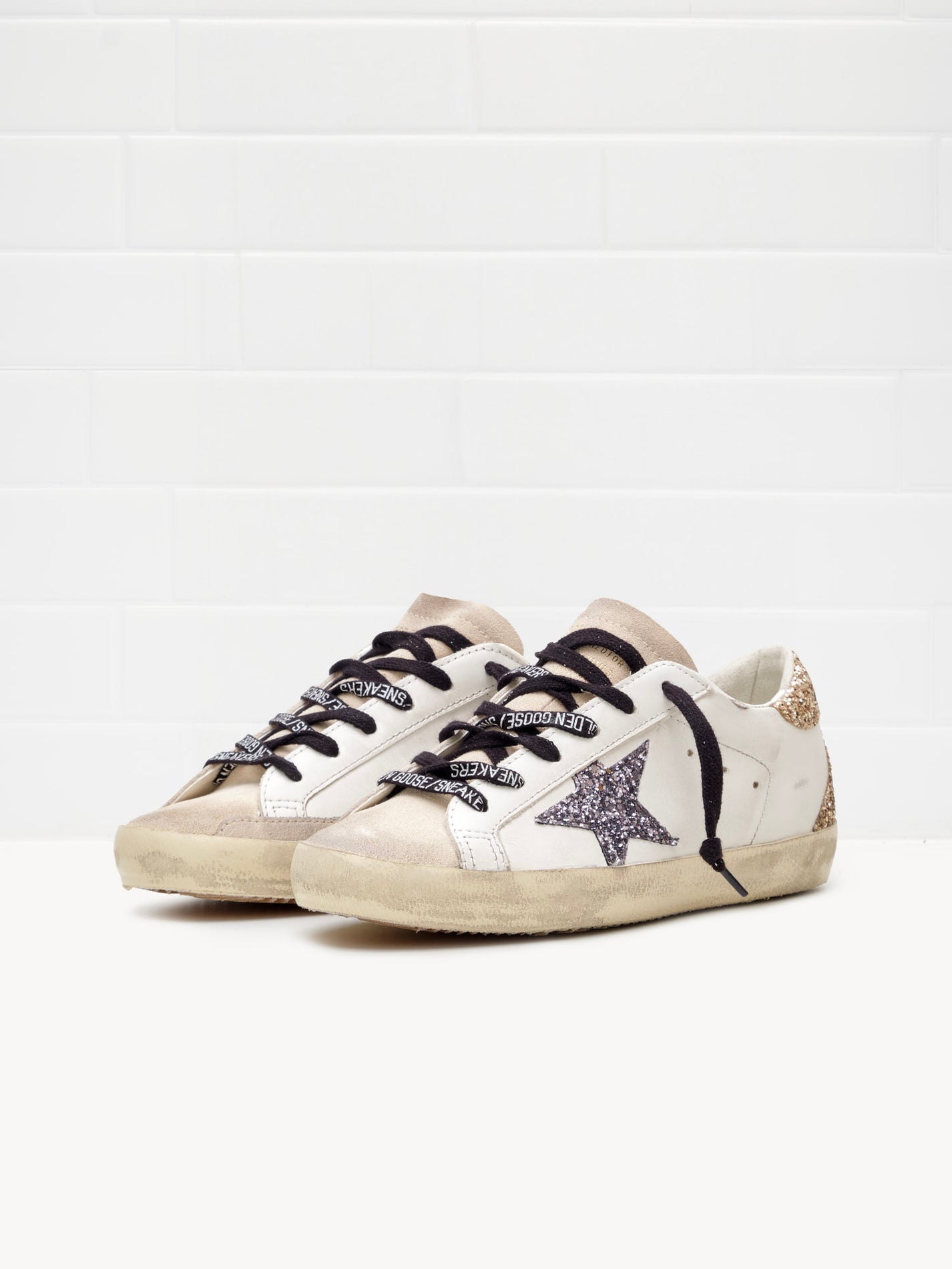 Sneaker Super Star Woman white grey black "ULTIMI PEZZI"