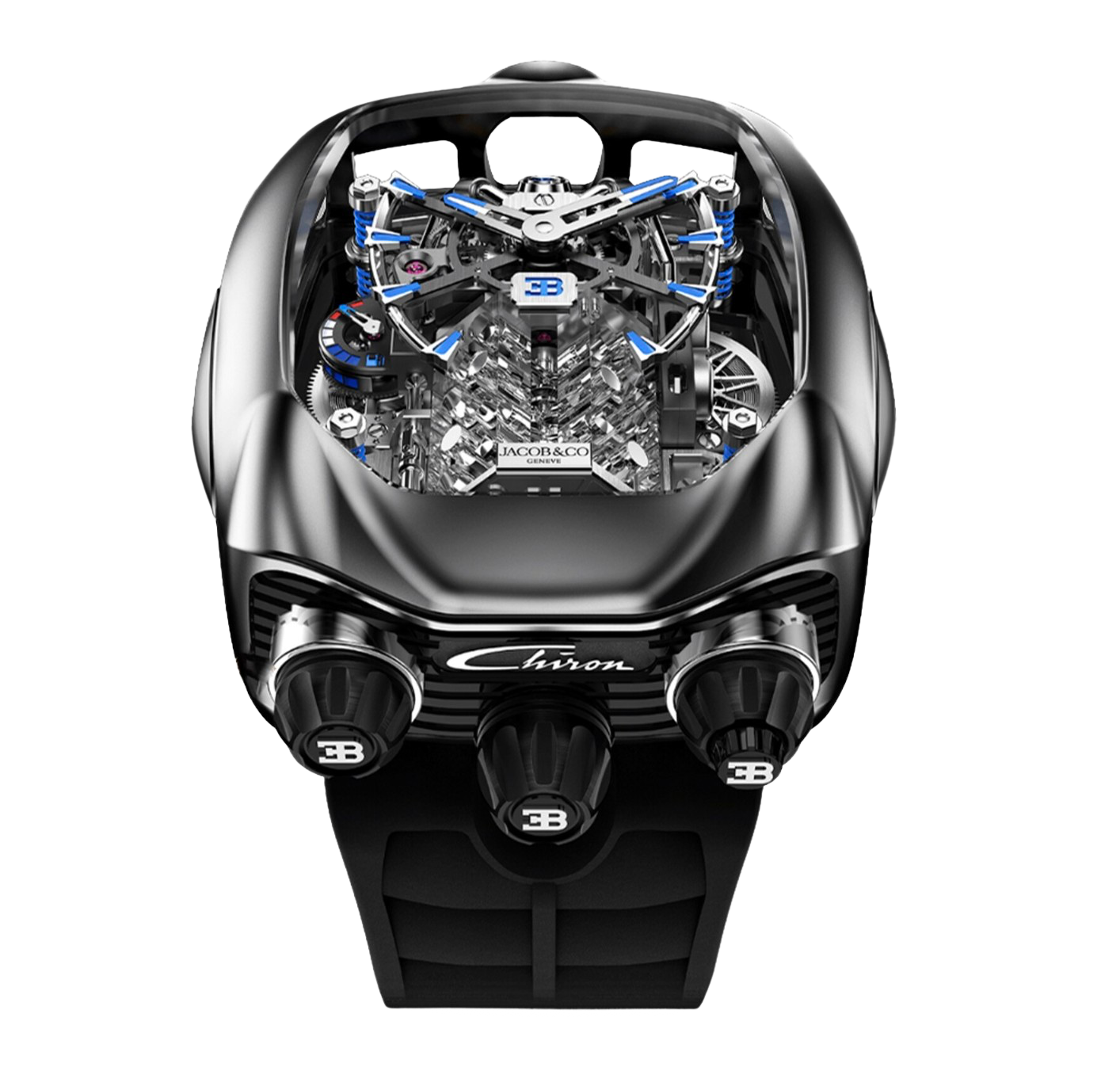 Jacob & Co. Bugatti Chiron Tourbillon - Titanium – Accessorio premium elegante