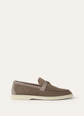 Mocassini Summer Charms Walk in Suède Grigio Donna