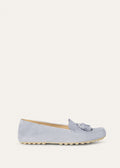 Mocassini Dot Sole Walk in Suède Zircone Donna