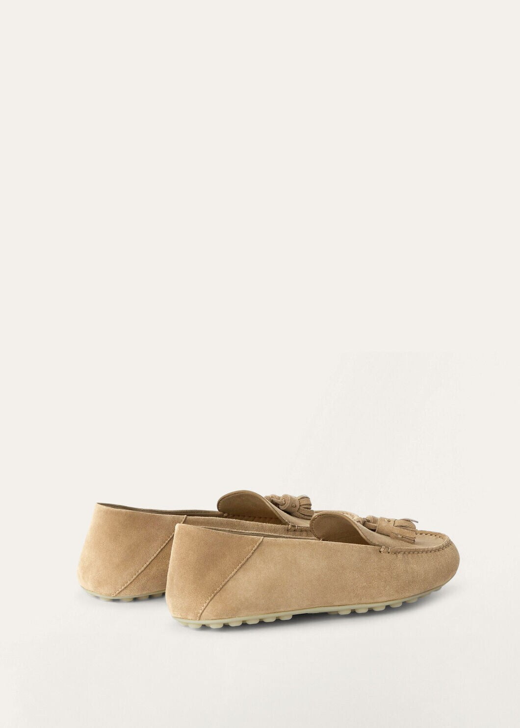 Mocassini Dot Sole Walk in Suède Beige Donna