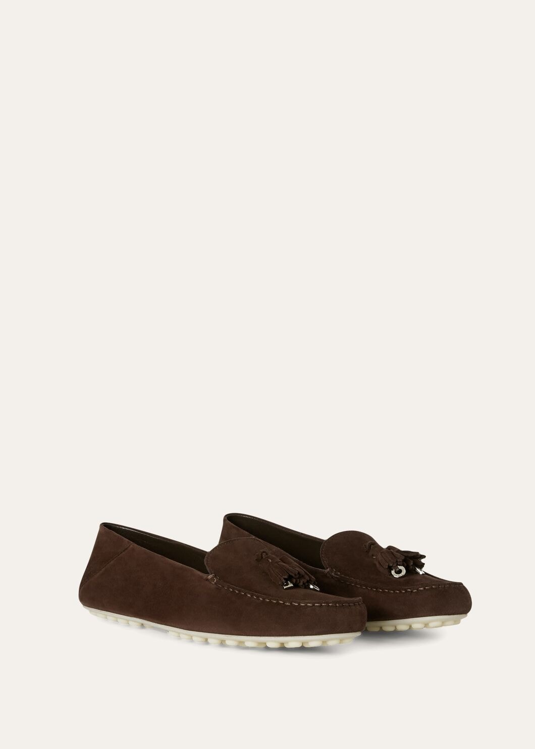 Mocassini Dot Sole Walk in Suède Cioccolato Donna