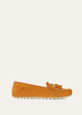 Mocassini Dot Sole Walk in Suède Arancione Donna