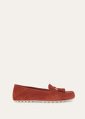 Mocassini Dot Sole Walk in Suède Cannella Donna