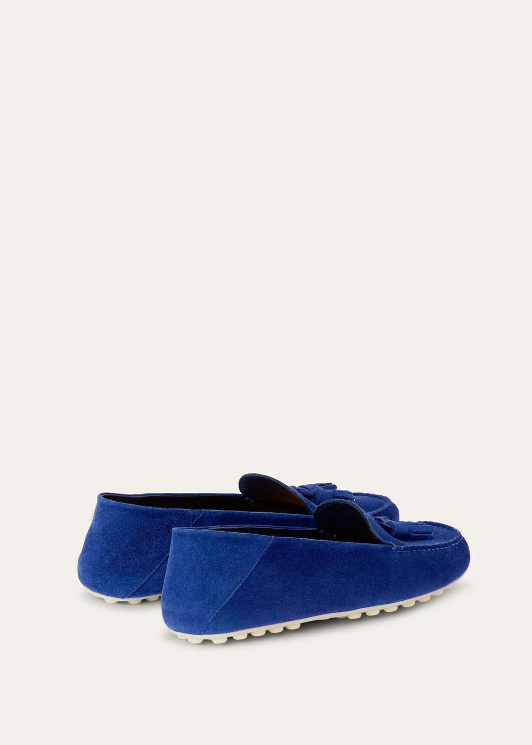 Mocassini Dot Sole Walk in Suède Blu Donna