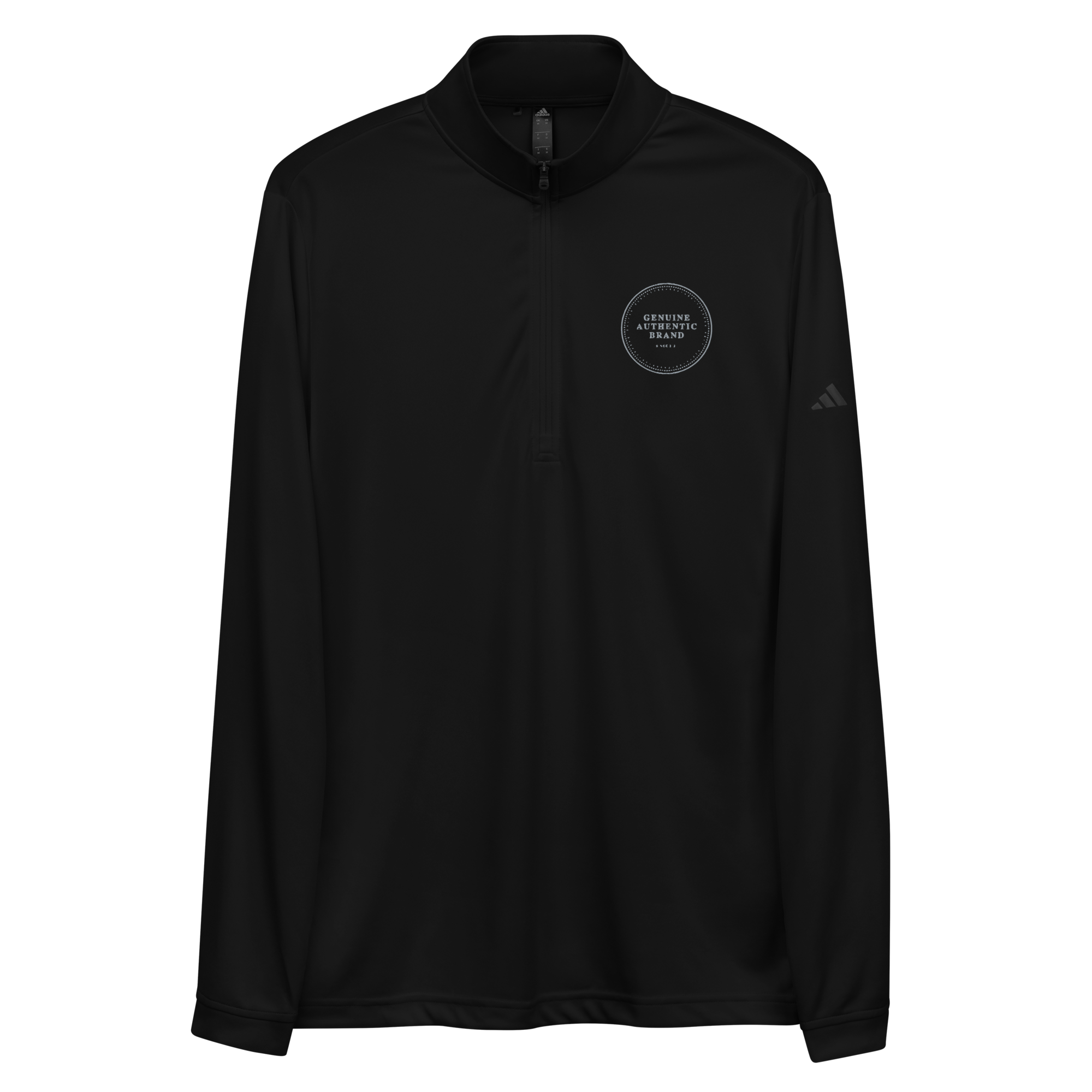 adidas x Genuine Authentic Brand Embroidered Logo Quarter zip pullover