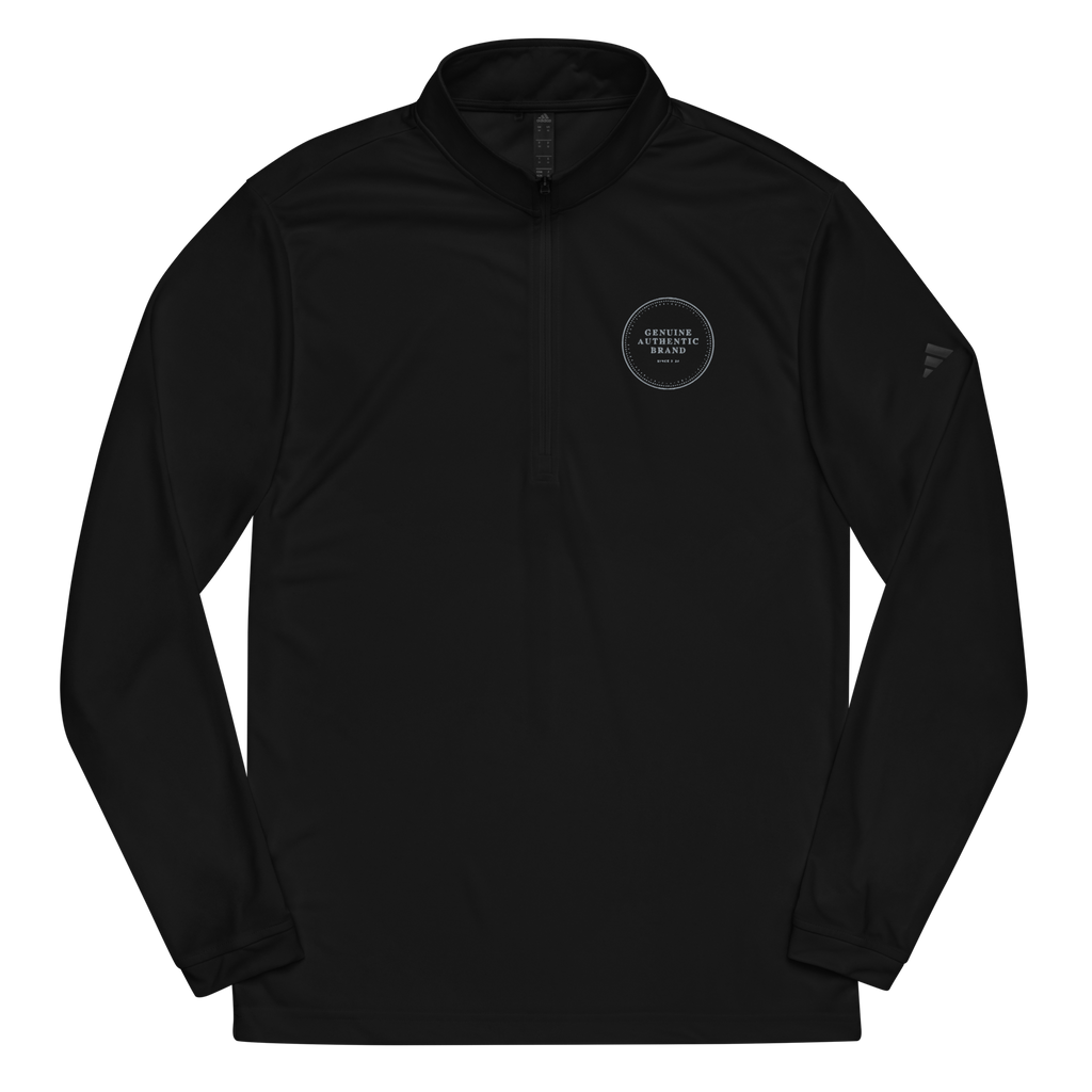 adidas x Genuine Authentic Brand Embroidered Logo Quarter zip pullover