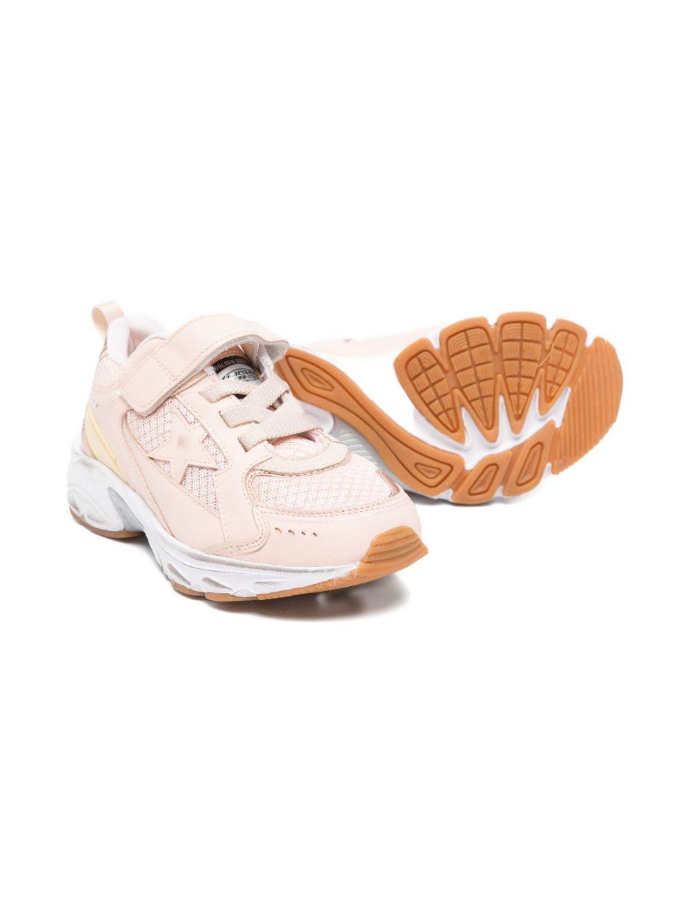 Sneakers per bambina Golden Goose Kids rosa con decorazione a stella
