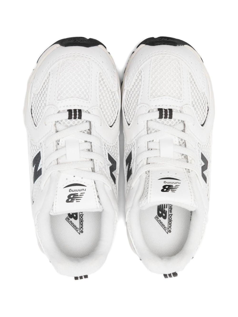 Sneakers 530 per bambino New Balance Kids bianche con pannelli in rete
